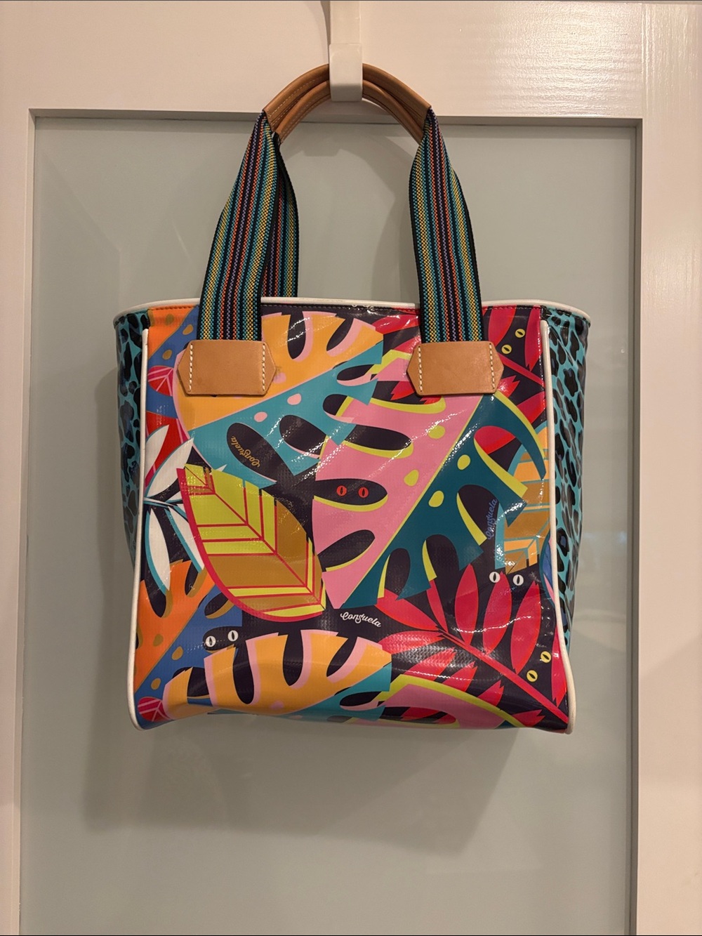VIVA CONSUELA Colorful Tropical Print Tote Bag - Multi